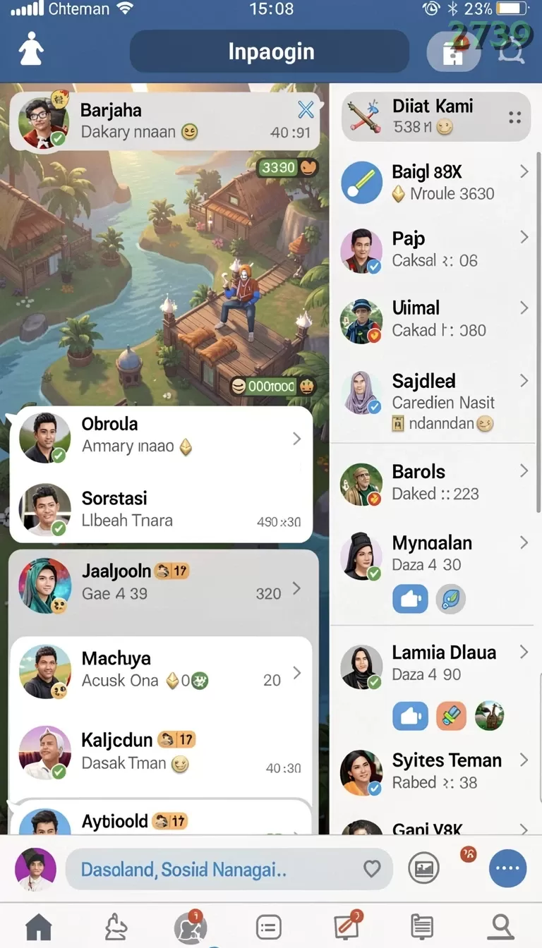 Cuplikan layar JARING08 — halaman utama
